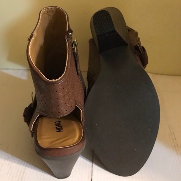 Chocolate Brown Spring/Fall Booties -8 - Picture 5 of 7